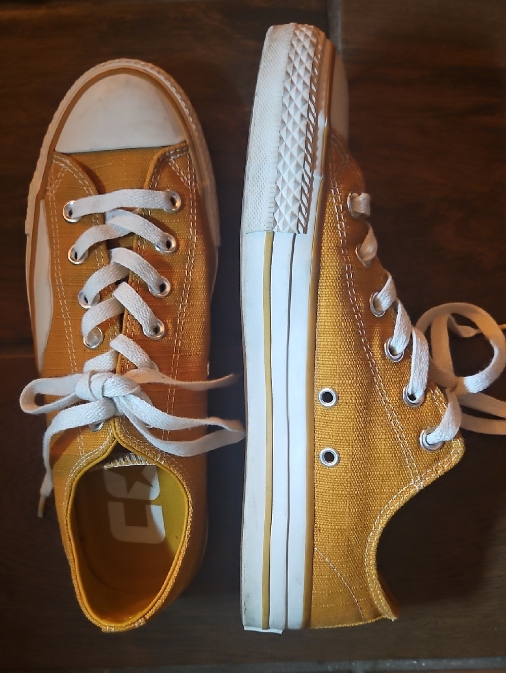 Mustard Yellow Men's Converse Low-Top Sneakers